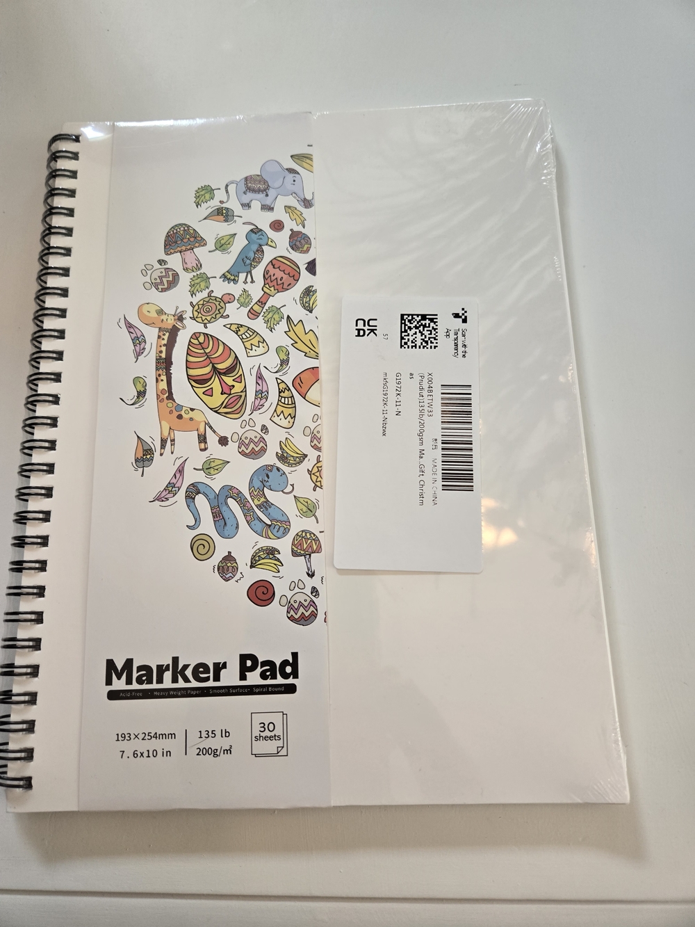 New Marker Pad Sketch/ Watercolor Binder 30 Sheets
